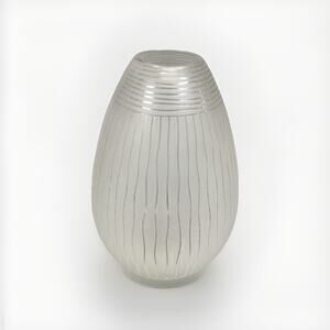 10.25” Striped Glass Vase